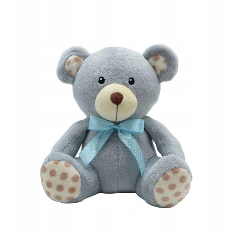 Tulilo Szürke maci barna pötyökkel plüssfigura 30 cm (9479)