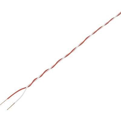 Kapcsolóvezeték 2 x 0,5 mm2, piros/fehér 20m, Tru Components