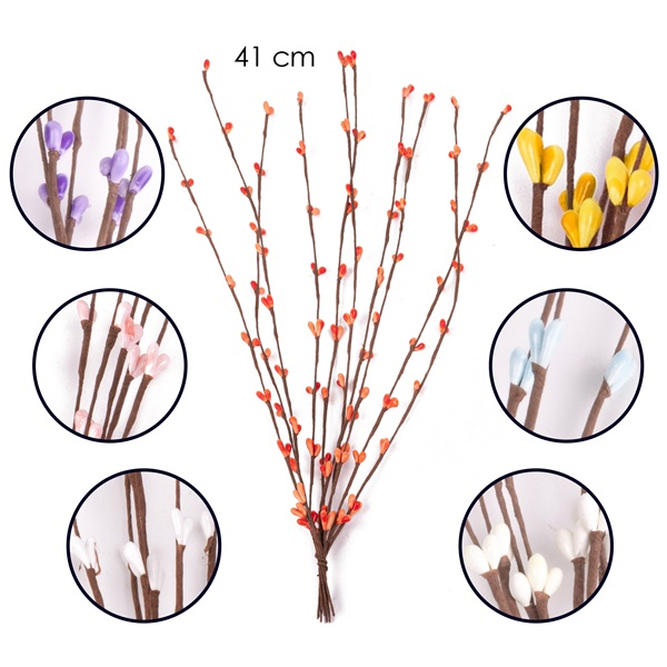 IRIS Dekor Virág Bogyós 7 féle szín 41cm - Véletlenszerű színek (67346)