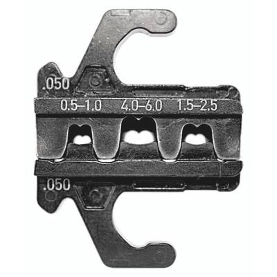 Rennsteig Werkzeuge (629 050 3 0 1) Krimpelő betét Szigeteletlen lapos dugaszolós csatlakozók Alkalmas fogó Csatlakozódugó szélessége 4,8/6,3 mm 0.5 - 6 mm2 (629 050 3 0 1)