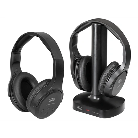 Trevi FRS 1580 TW Hovedtelefoner Kabel & trådløs Headset TV Sort