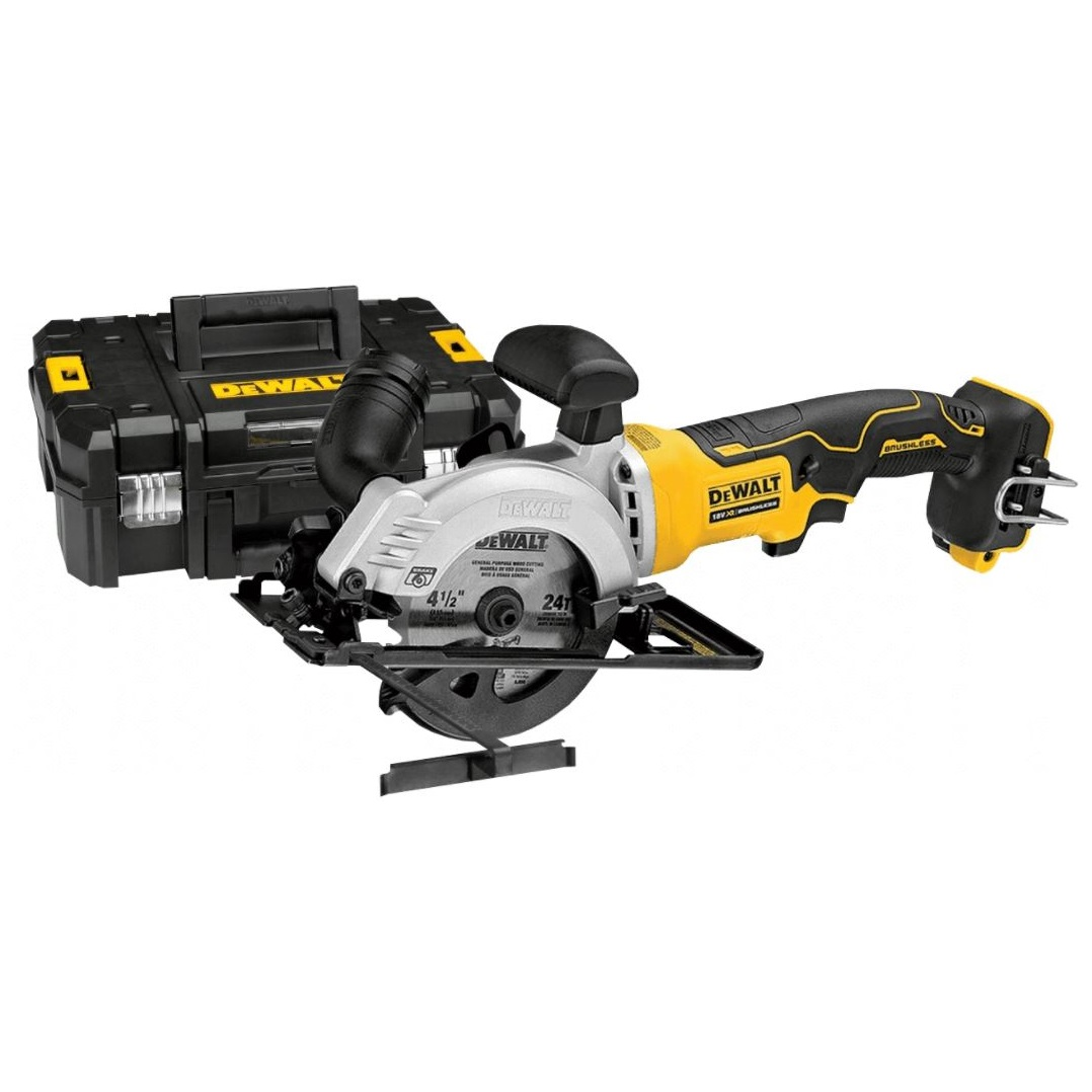 Dewalt DCS571NT-XJ Akkumulátoros körfűrész + koffer (akku és töltő nélkül) (DCS571NT-XJ)