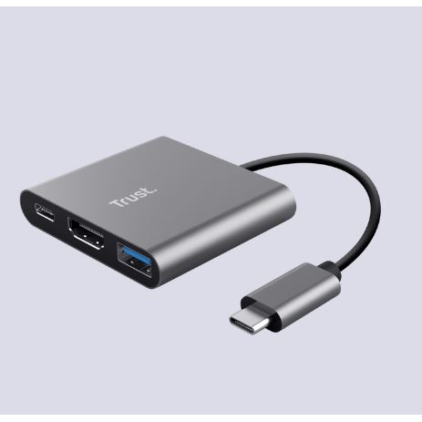 Trust Dalyx USB 3.2 Gen 1 (3.1 Gen 1) Type-C Alluminio, Nero