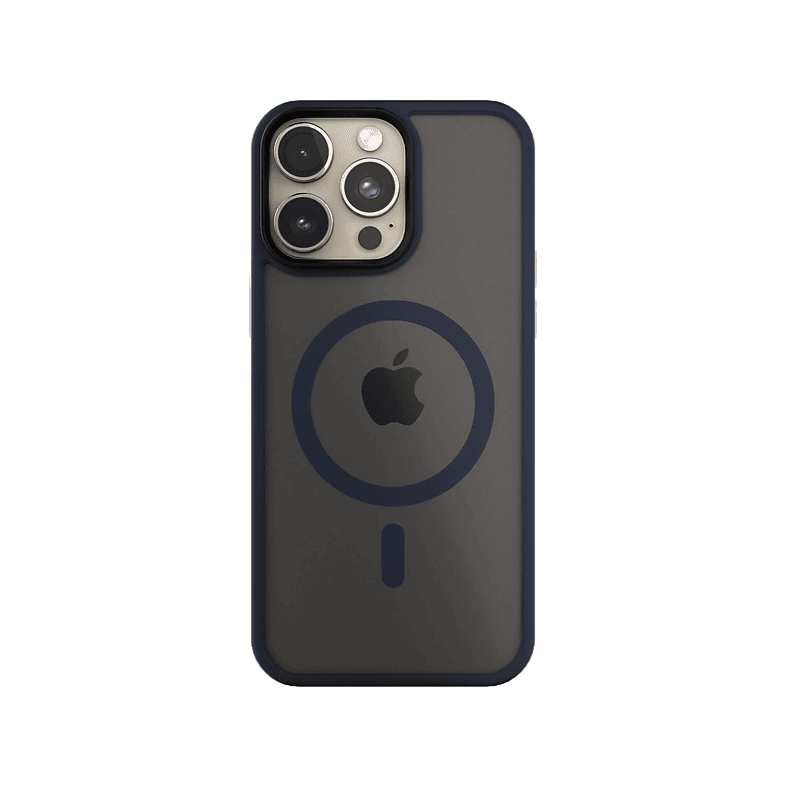 NextOne IPH-15PRO-MAGSF-MISTCASE-MN iPhone 15 Pro éjfekete szilikon MagSafe hátlap (IPH-15PRO-MAGSF-MISTCASE-MN)