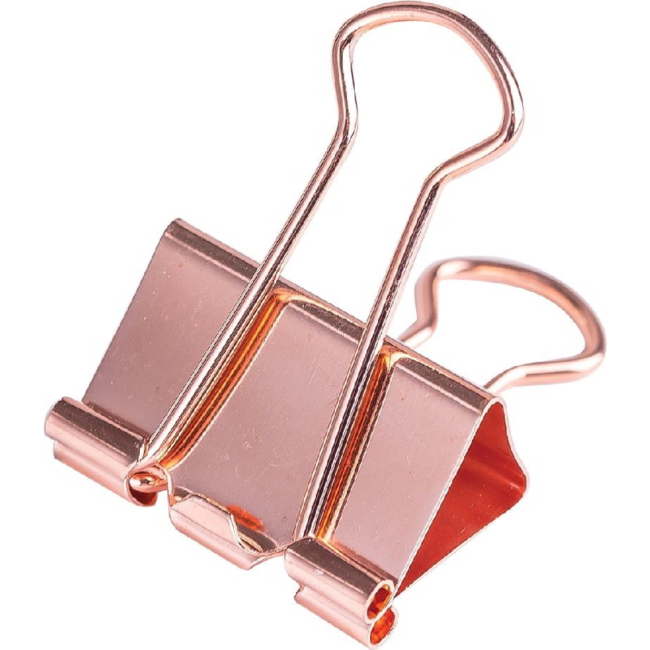 Deli Rose Gold 19mm iratcsipesz készlet (25 darabos) (DEL78200)