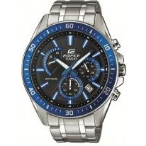 Casio Kronográf Karóra EFR-552D-1A2VUEF (H x Sz x Ma) 53 x 47 x 12.3 mm Ezüst-kék Ház anyaga=Nemesacél Anyag (karpánt)=Nemesacél