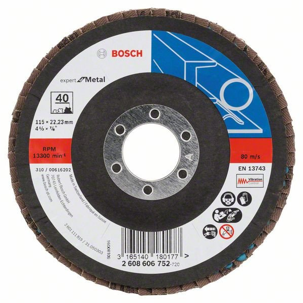 Bosch 2 608 606 752 sarokcsiszoló tartozék Csiszoló lemez (2608606752)