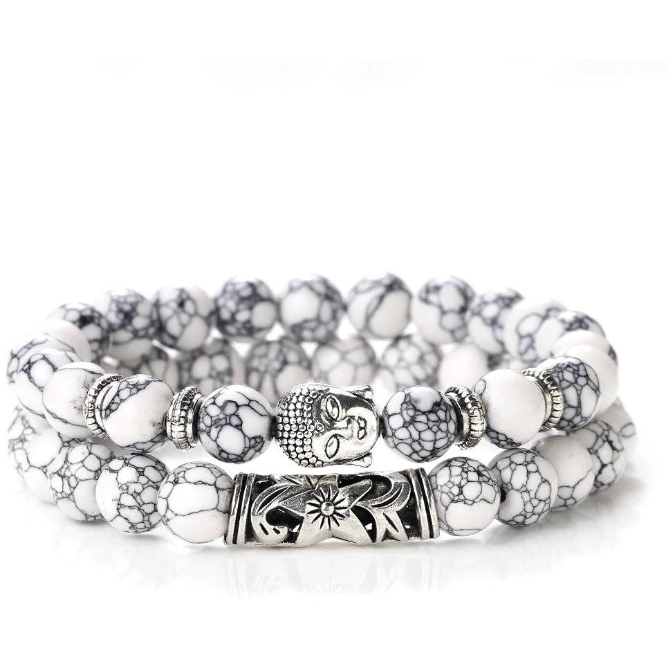 Predator Q1 Buddha férfi karkötő 2 db, 21cm - XHB 37 (8596544007046)