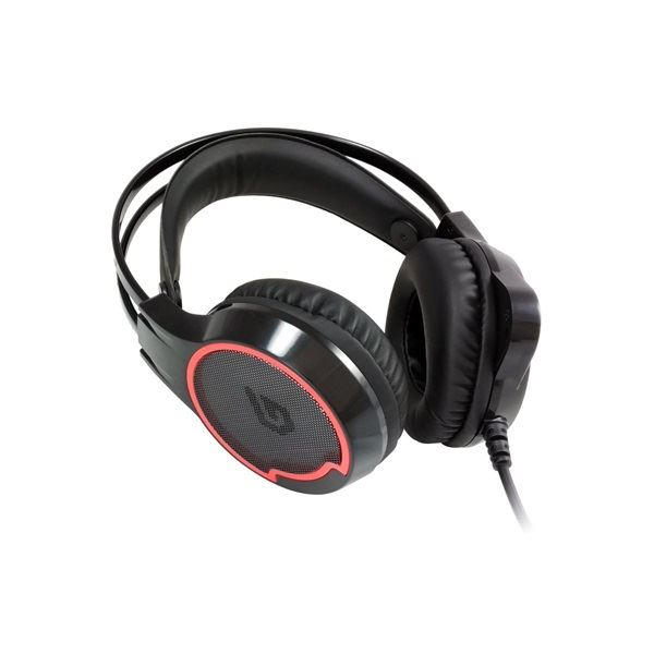 Conceptronic ATHAN U1 Slúchadlá s mikrofónom Kábel Pres hlavu Hranie USB Typ-A Čierna (ATHAN01B)