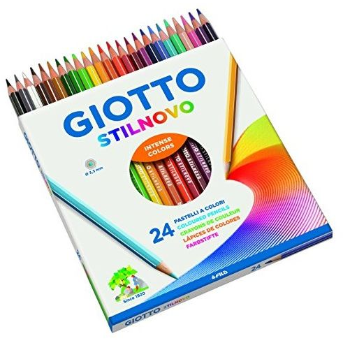 Színes Ceruza GIOTTO Stilnovo Hatszögletű 24 Darabos (273988)