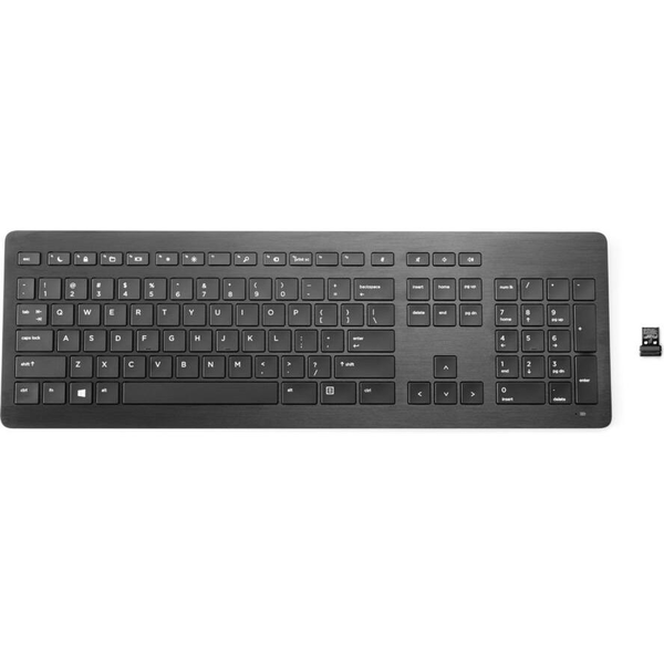 HP Wireless Premium Keyboard - Tastatur - Deutschland - Abgeglichenes anodisiertes Aluminium