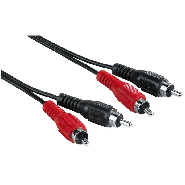 Hama Audio kabel 2 RCA Male Plugs - 2 RCA Male Plugs, 1.5 m audio kabel 1,5