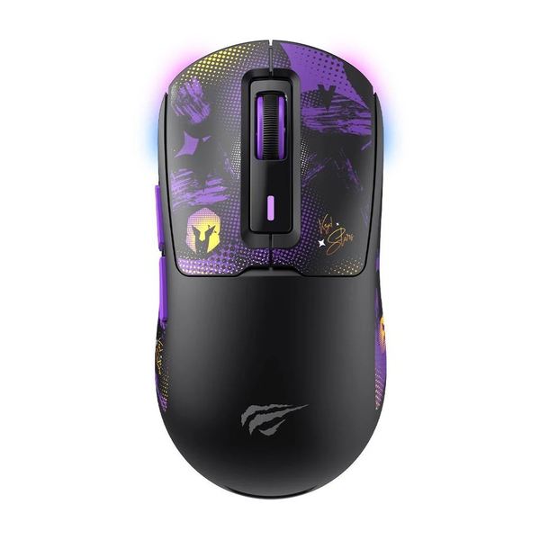 HAVIT MS969WB Wireless Gamer Egér 16000DPI, Fekete-Lila