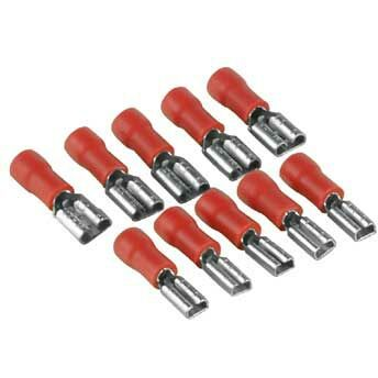 Hama Flat plug capsule set Rød, Sølv