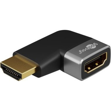 Goobay 72010 HDMI 2.1 apa - HDMI 2.1 apa 90° Toldó Adapter - Fekete (RB72010)