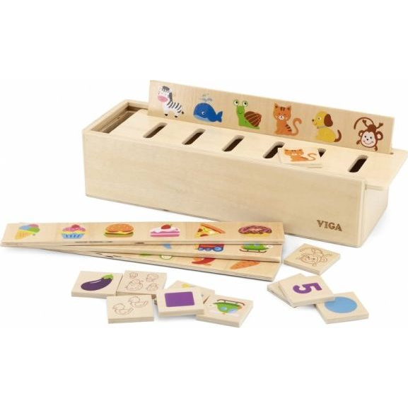 Дървена кутия за сортиране по признак - Viga Toys — 44503