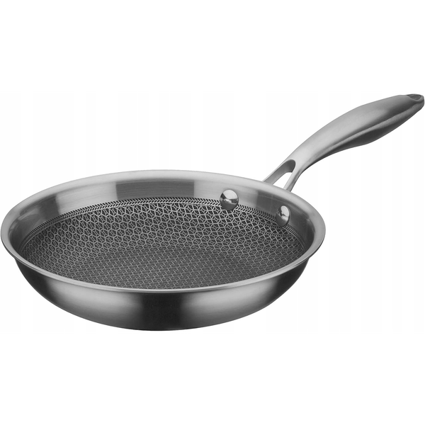 Patelnia Brunbeste Patelnia stalowa ze stali nierdzewnej indukcja plaster miodu 28CM BRUNBESTE BB-5552