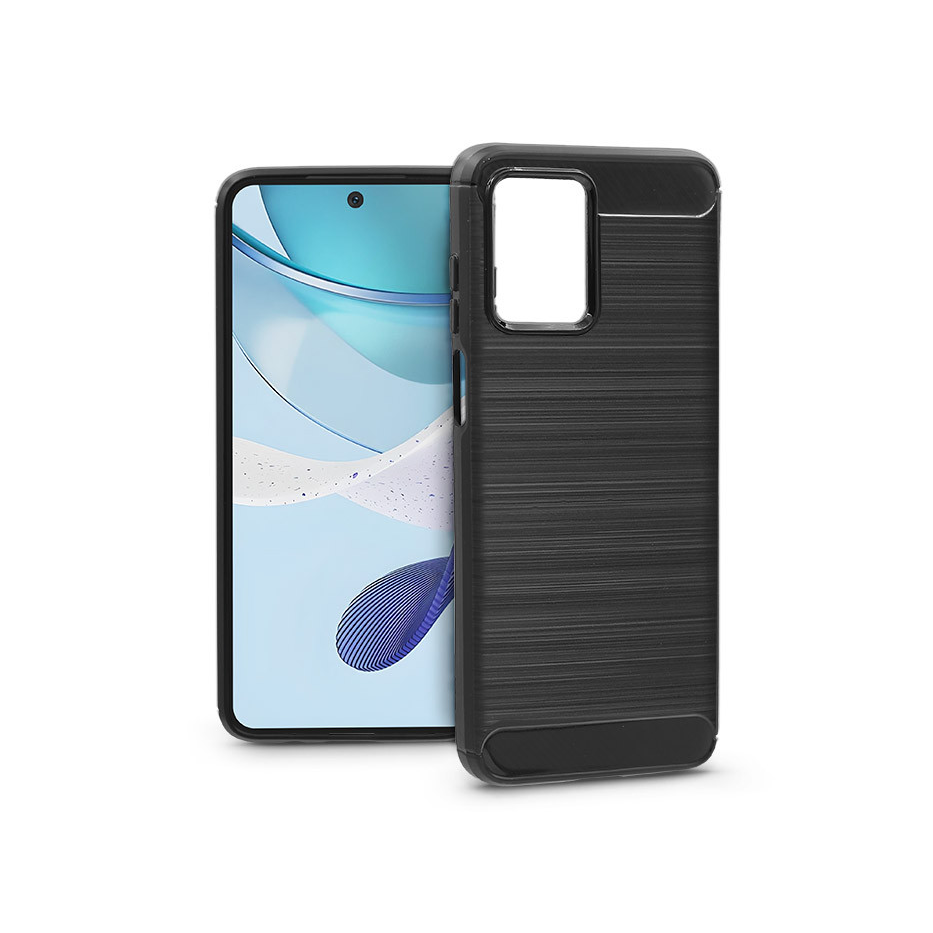 Motorola Moto G13/Moto G53 szilikon hátlap - Carbon - fekete (PT-6860)
