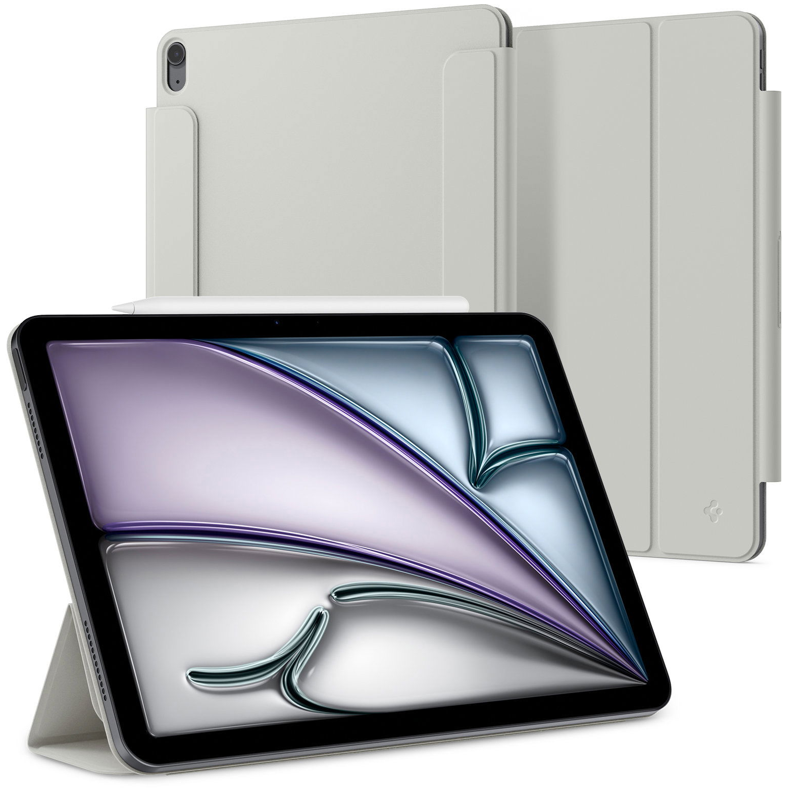 Spigen Air Skin Folio OneTap gray iPad Air 13" 2024 (ACS08492)