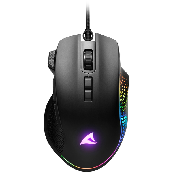Sharkoon Shark Force 3 Vezetékes Gaming Egér 12800 DPI - Fekete