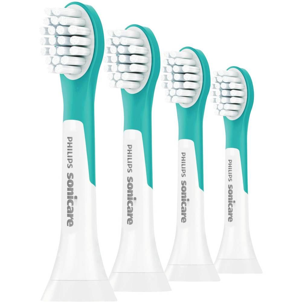 Philips Sonicare Sonicare for Kids 4+ Feltűzhető fogkefe elektromos fogkeféhez 4 db Világoszöld, Fehér, HX603433 (8710103659471)