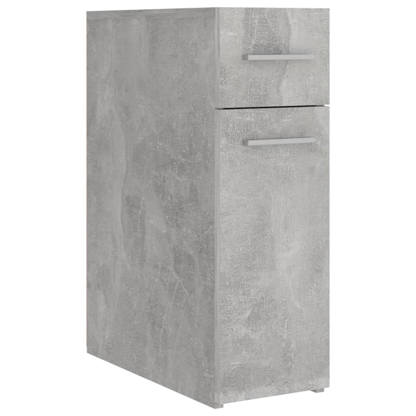 betonszürke forgácslap patikaszekrény 20 x 45,5 x 60 cm