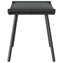 Taburete pentru grădină 2 buc Negru 50x40x45 cm Poliratan