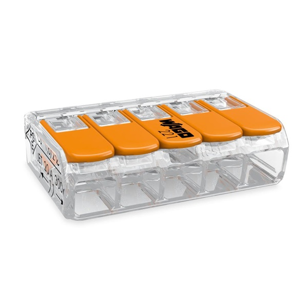 Wago 221-415 COMPACT vezetékösszekötő (25 db/csomag) (221-415)