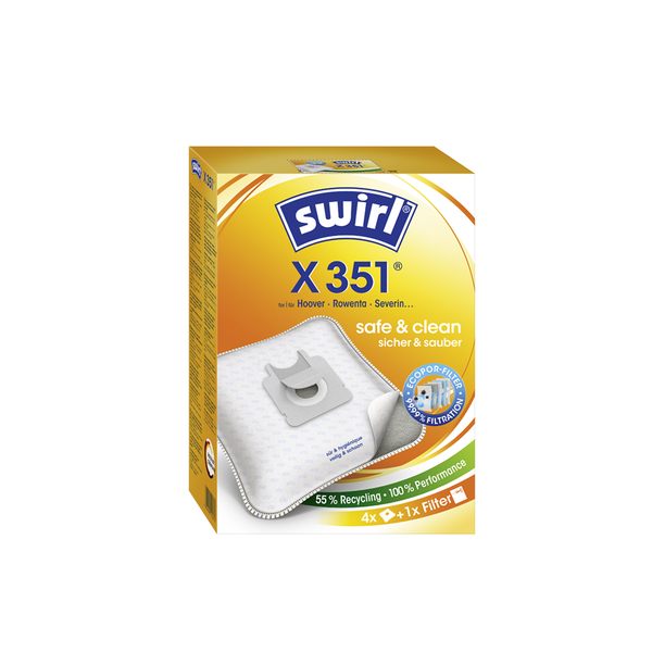 Staubsaugerbeutel X 351 (350)  EcoPor (4 Beutel, 1 Abluftfilter)