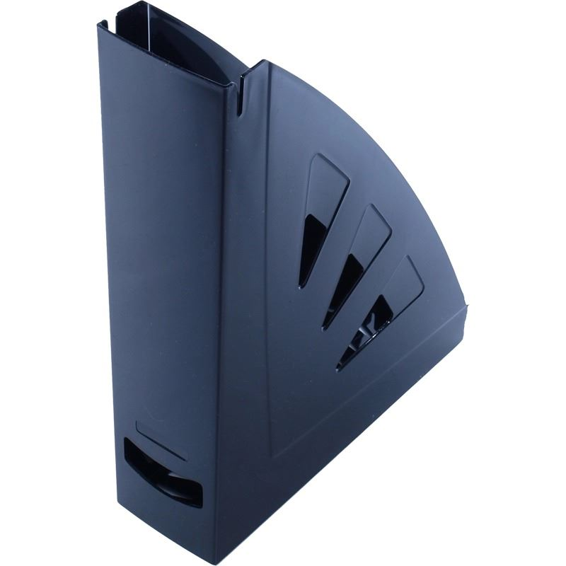 Victoria iratpapucs műanyag, 75mm fekete (IDVMP01) (IDVMP01)