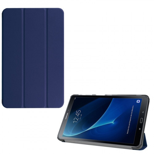 Samsung Galaxy Tab A 10.1 (2016) SM-T580 / T585, mappa tok, Trifold, sötétkék (RS65296)