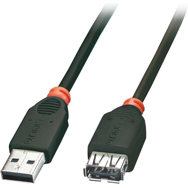 Lindy 41774 USB-kabel USB 2.0 3 m USB A Sort
