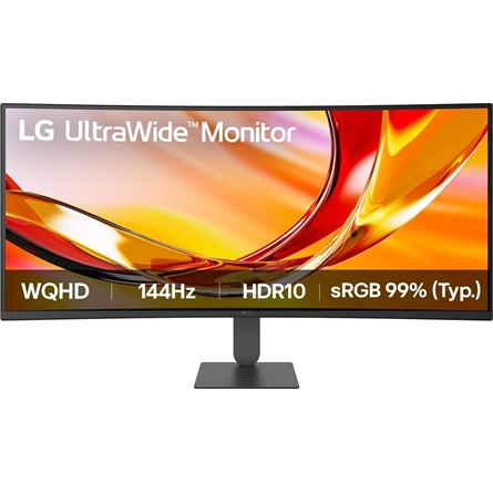 LG 34U620B-B computerskærm 86,4 cm (34") 3440 x 1440 pixel Wide Quad HD LED Sort