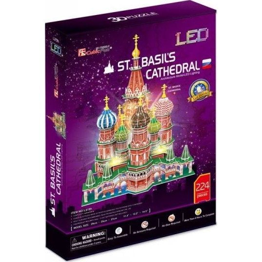 CUBICFUN 3D-L519 St. Basil Cathedral 3D puzzle 224 darabos