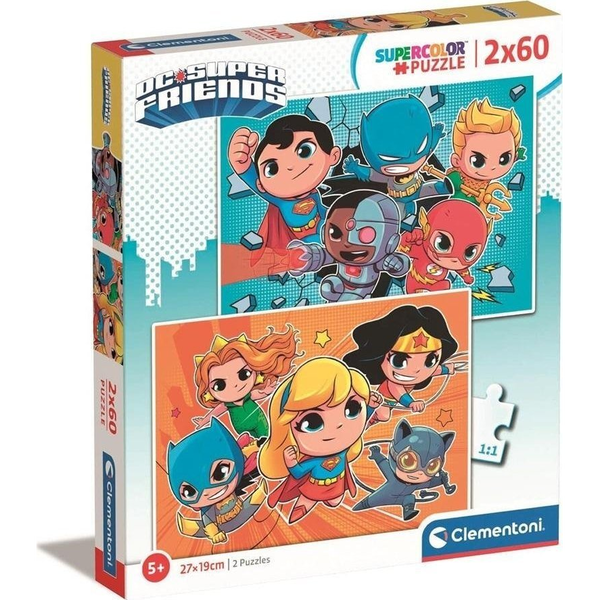 Clementoni Supercolor DC Comics Superfriends Пъзел 60 броя Анимации