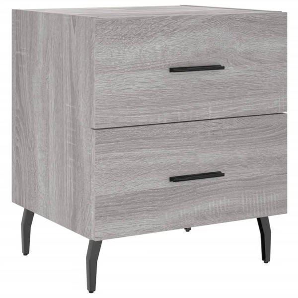 Нощно шкафче vidaXL, Сив сонома, 40x35x47,5 см, Инженерно дърво, 9.96 Kg