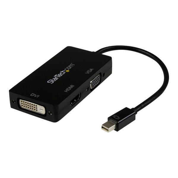 StarTech.com MDP2VGDVHD cavo e adattatore video 0,15 m DVI-D + VGA (D-Sub) + HDMI Nero