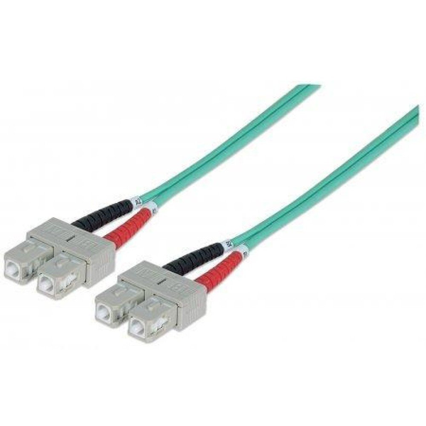 Techly SC M-M 2 m InfiniBand og fiberoptisk kabel Turkisfarve