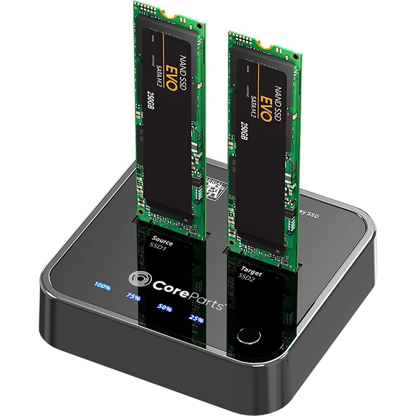 CoreParts MS-CLONER-SATA drev dockingstation Sort