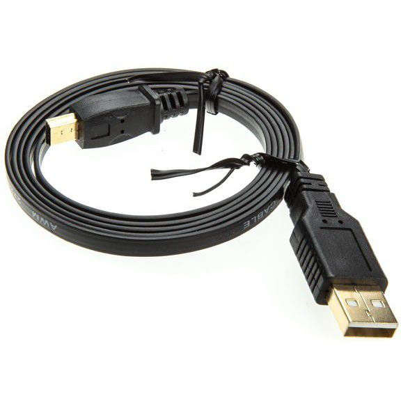 InLine 31805F USB кабел USB 2.0 0,5 м USB A Mini-USB B Черен