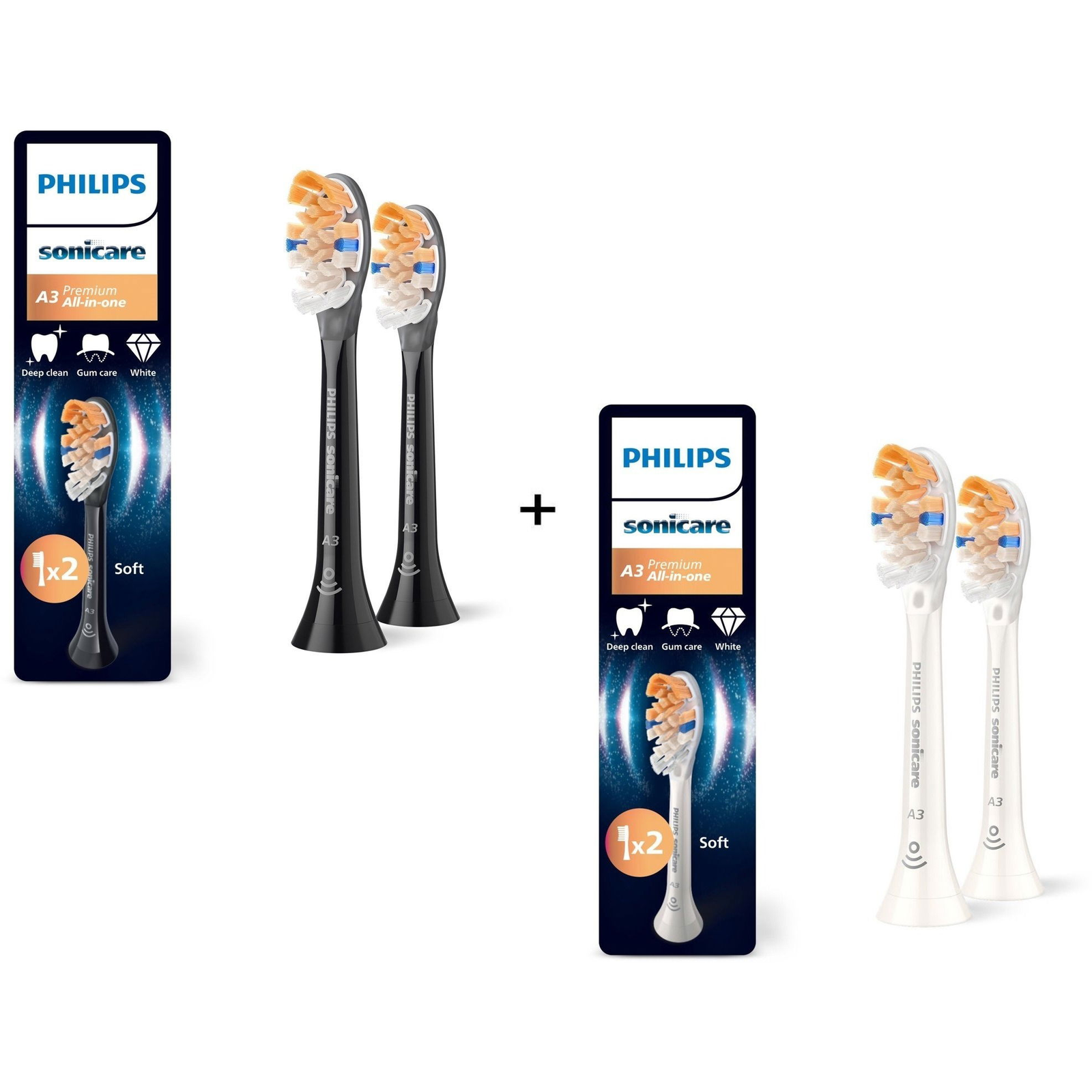 Philips Sonicare Premium All-in-One HX9092/88 2 darab + HX9092/87 2 darab (PHINHBUN1)