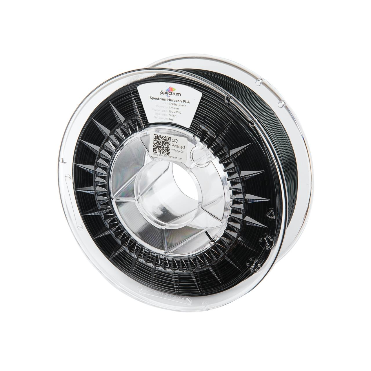 Spectrum Huracan PLA 1,75 mm, Traffic Black, 1 kg (80930)