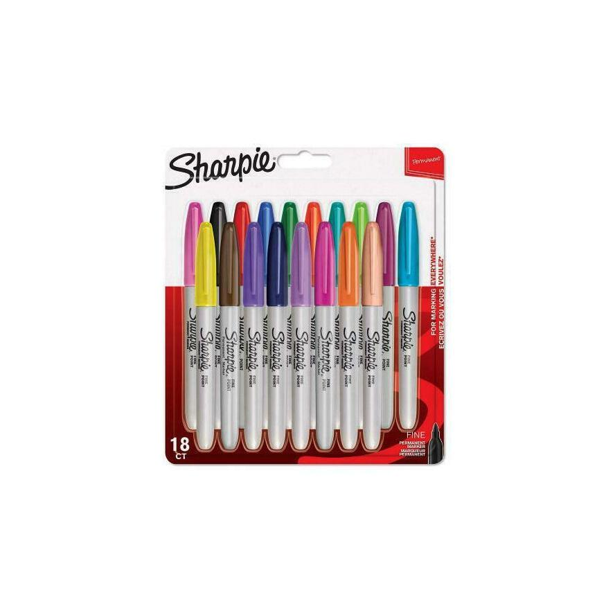 Sharpie Permanentmarker F Jelölőmarker készlet - Vegyes színek (18 db / csomag) (1996112)