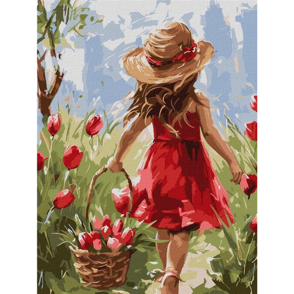 Norimpex Malowanie po numerach - Rado¶ć kwiatów 30x40cm