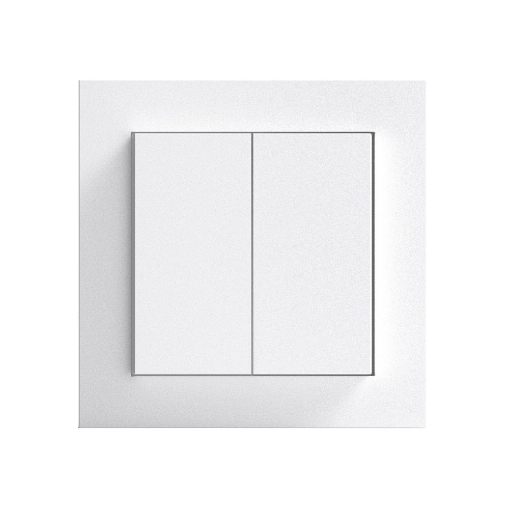 Senic Friends of Hue Smart vezeték nélküli kettős fali villanykapcsoló - Matt fehér (100119)