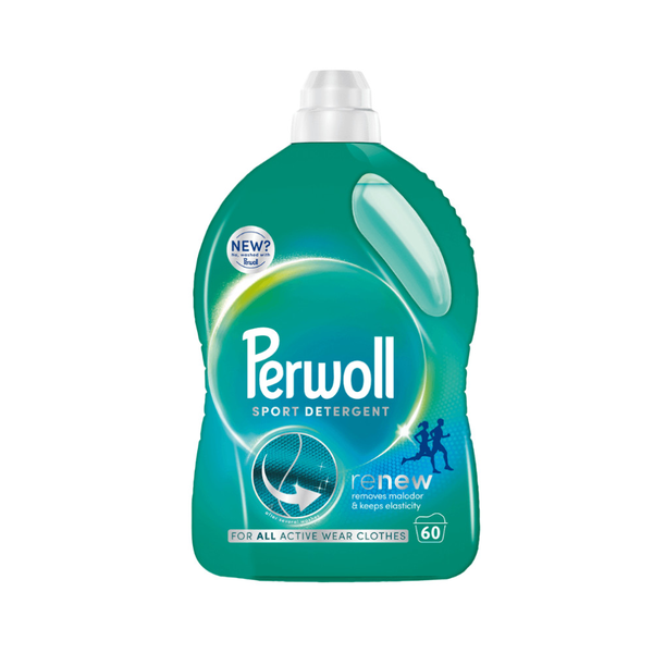 Течен перилен препарат Perwoll Renew Sport, 60 пранета, 3000 мл