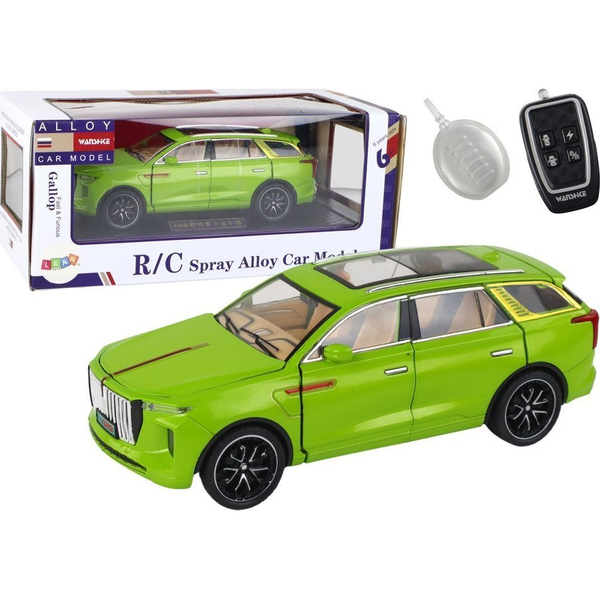 Alumínium RC Autómodell - 1:24, Zöld