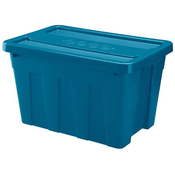 HEIDRUN Tárolódoboz fedéllel 65,5 × 49,5 × 43 cm 100 l heavy duty