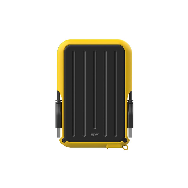 Silicon Power SP040TBPHD66LS3Y Armor A66 portable HDD, 4 TB, USB3.2 gen 1, Yellow, Certificate