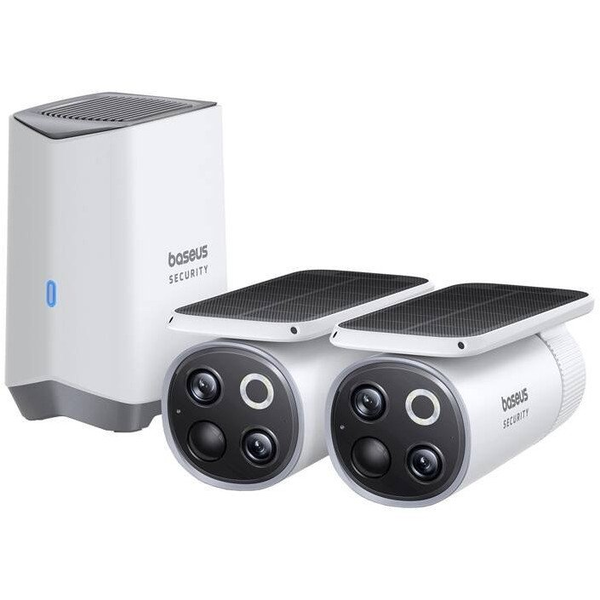 Baseus Security S1 Pro Outdoor Dual 3K 2-Cam Kit (weiß)